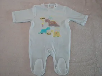 Pyjamas 3 mois bleu (réf perso F-B46)(familleac72)