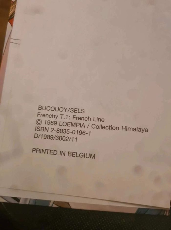 Bd french line EO 1989 - photo numéro 4