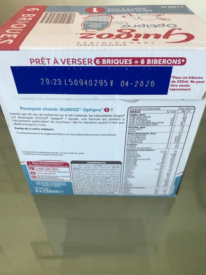 Lot petit pot bébé et lait guigoz 1 er âge - photo numéro 6