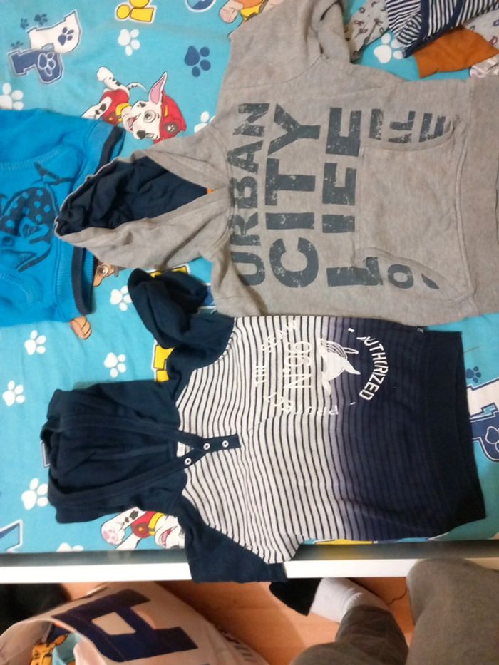 Lot 5 pull et 1 gilet