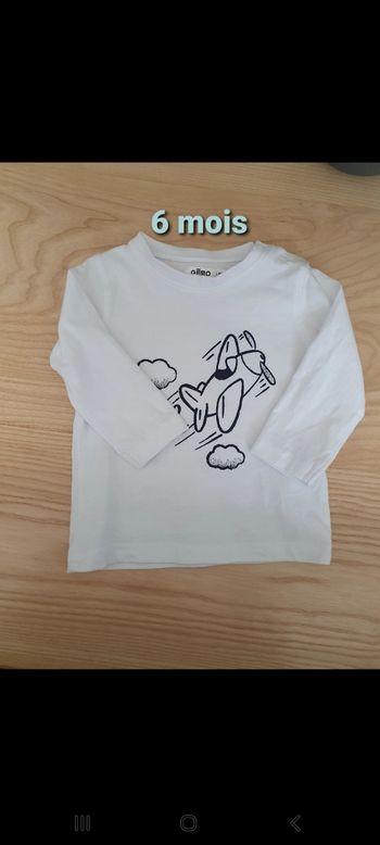 Tee shirt manches longues Gémo