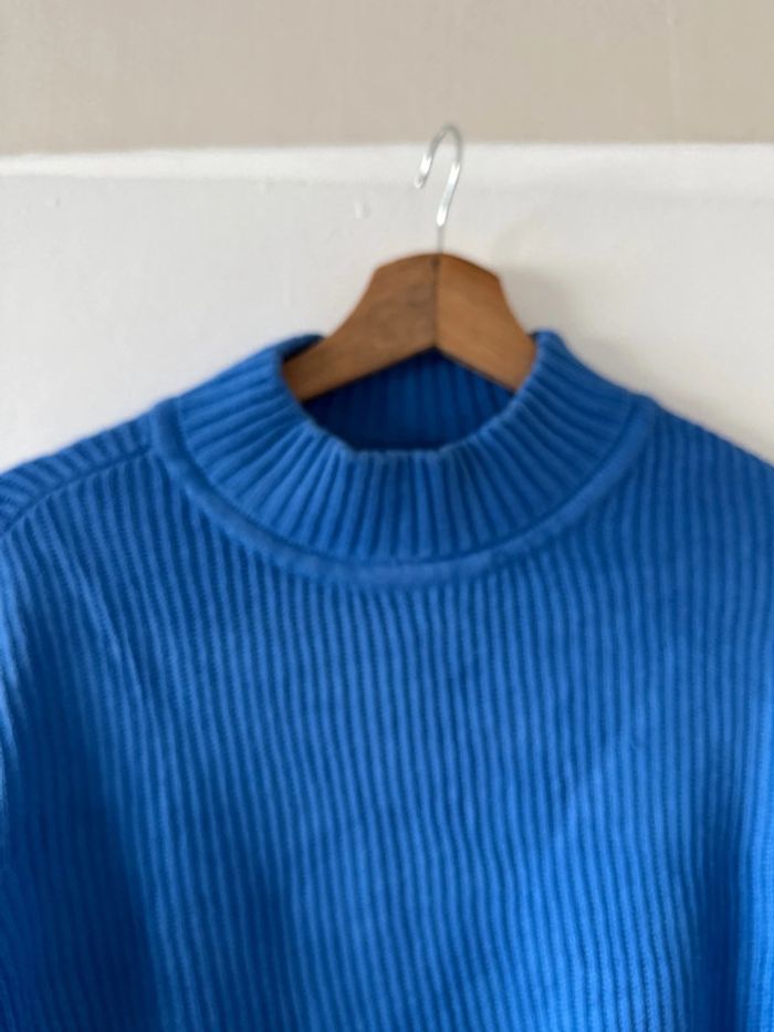 Pull col rond femme Tommy Hilfiger bleu – Taille S – Très bon état - photo numéro 3
