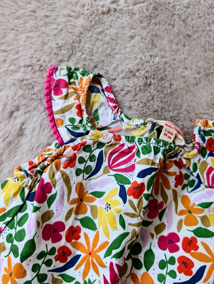 Ensemble 2 piece été short + haut coloré de marque dpam en 3 mois - photo numéro 5