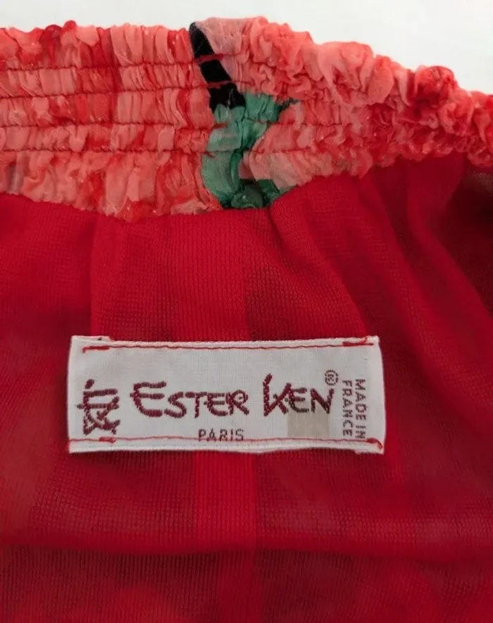 Jupe longue fleurie - Ester Ken - taille 38 - photo numéro 3