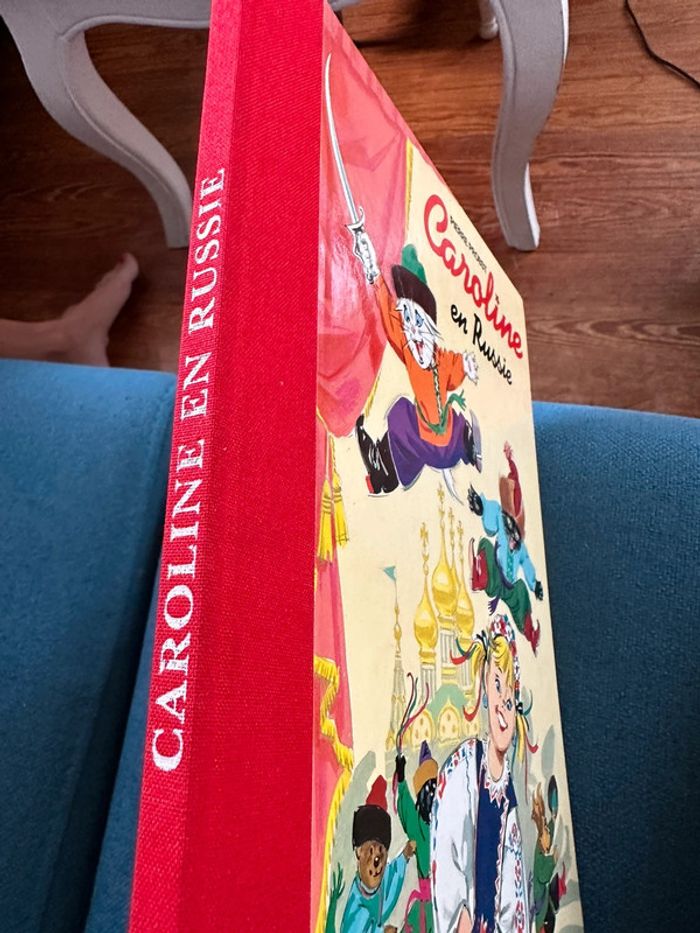 Livre album bd Pierre Probst collector relié rouge Caroline en Russie - photo numéro 2