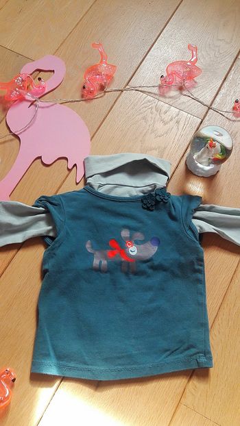 Ensemble tee shirt et sous pull