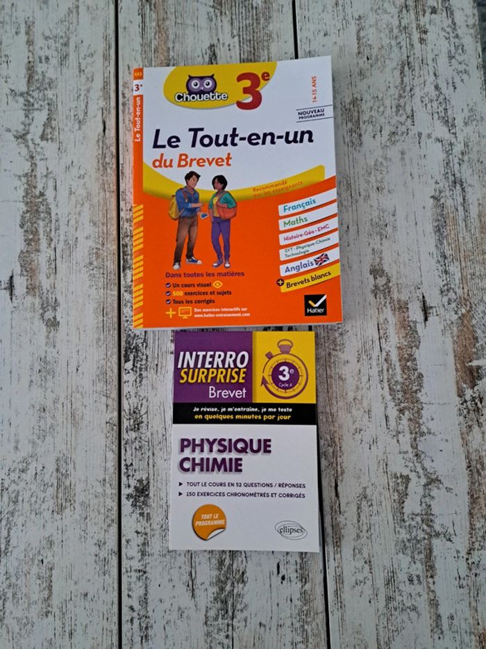 Lot de 2 livres brevet