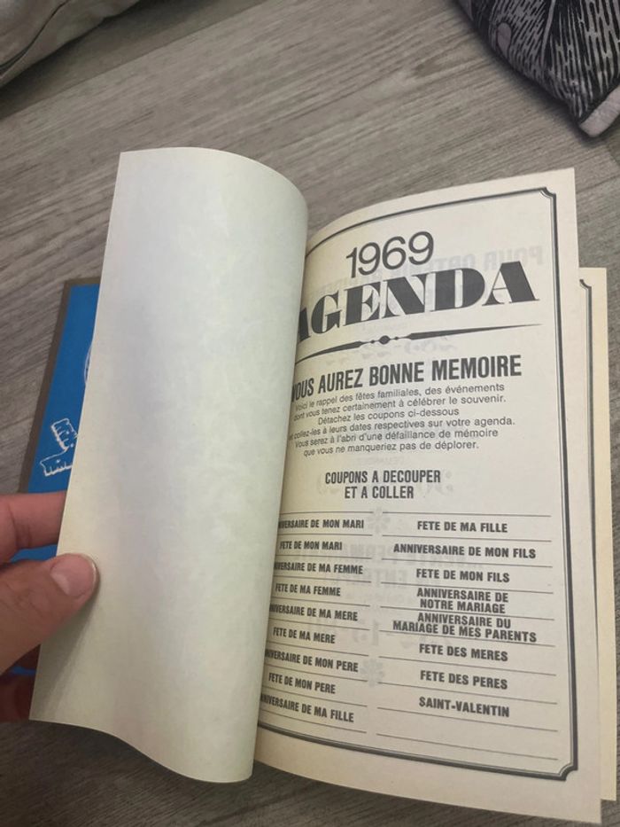 Livre  agenda/ note recette année 1969 - photo numéro 5