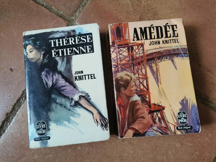 John Knittel lot de 2 livres de poche