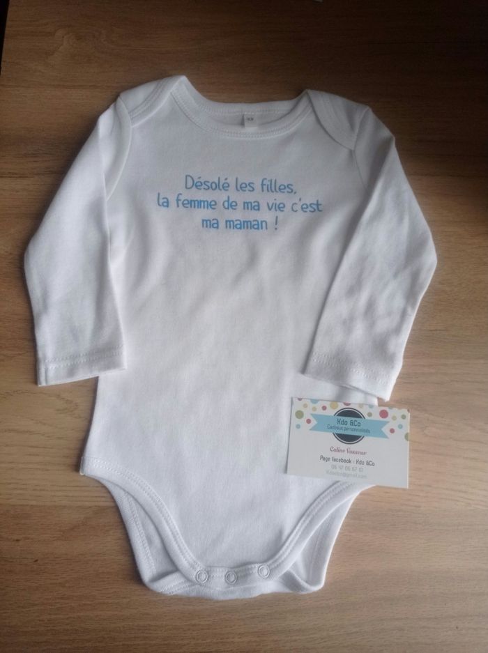 Body humoristique désolé les filles la femme de ma vie c'est ma maman