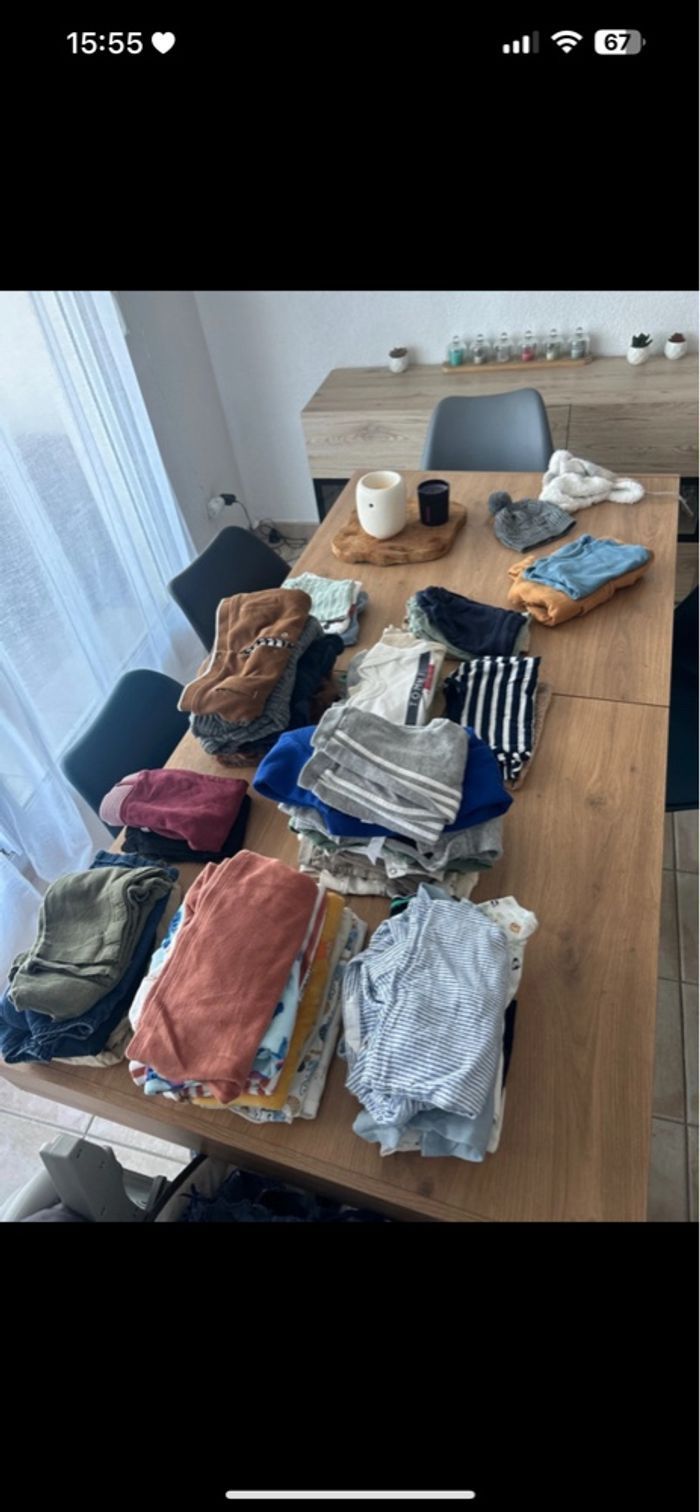 Lot vêtements garçon + 50 pièces 9/6 mois - photo numéro 1
