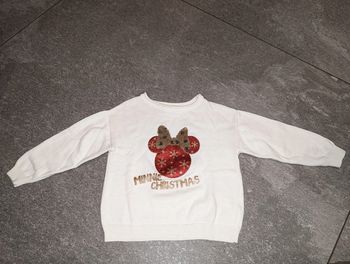 Pull de Noël fille 3 ans Minnie