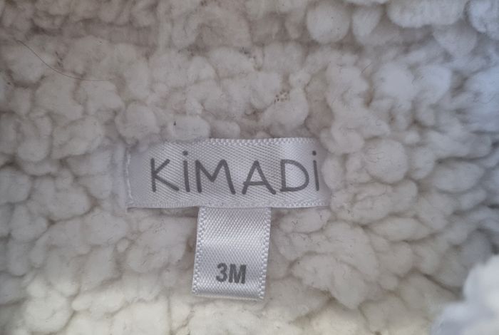 gilet garçon gris fourré avec capuche kimadi taille 3 mois - photo numéro 2