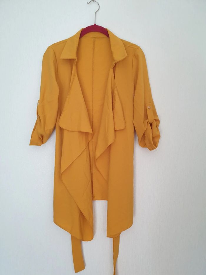 Gilet veste moutarde