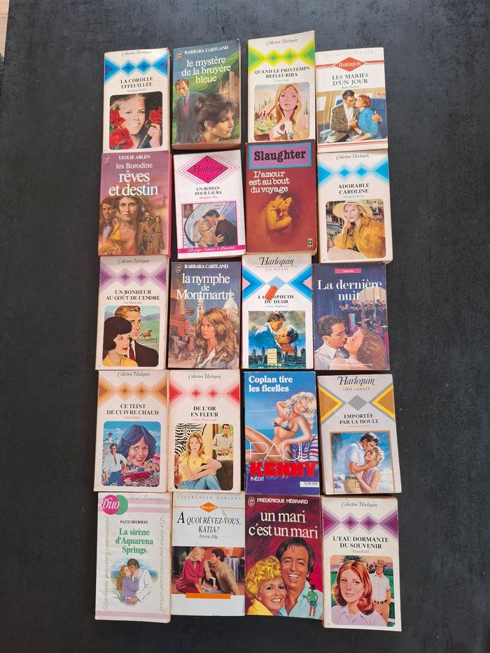 Lot de 20 romans en bon état