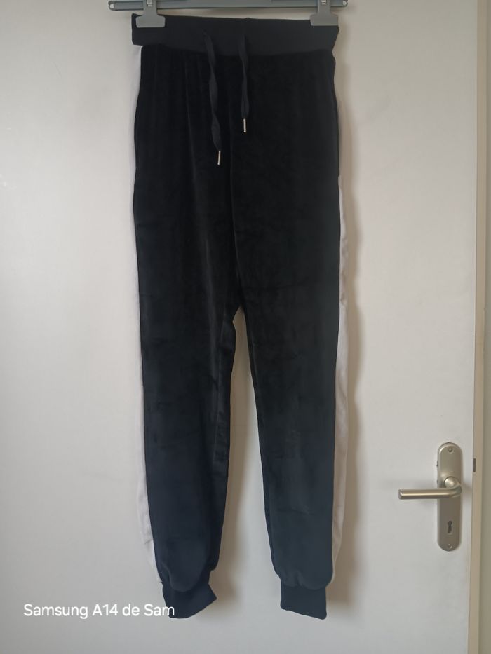 Jogging fille effet velours 14 ans