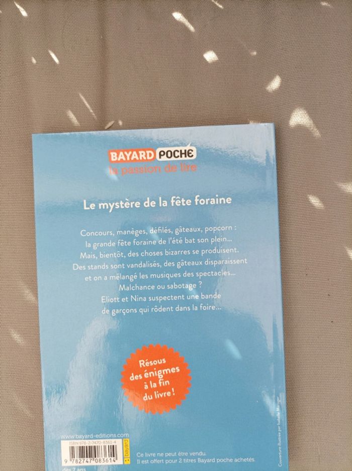Livre "les enquêtes d Eliott et Nina" neuf - photo numéro 2