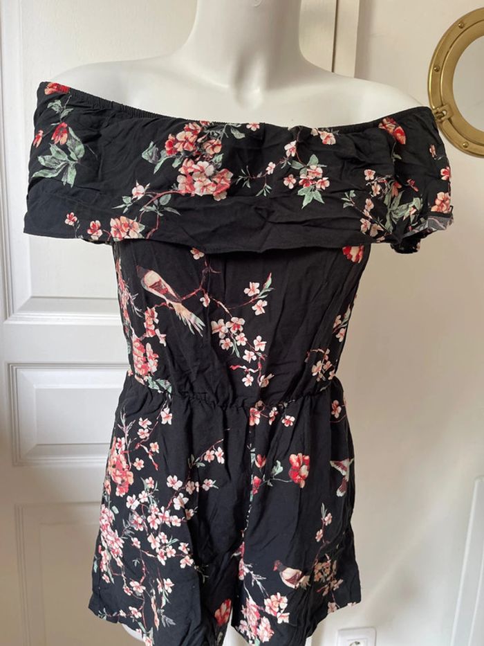 Combinaison short à fleurs - photo numéro 4