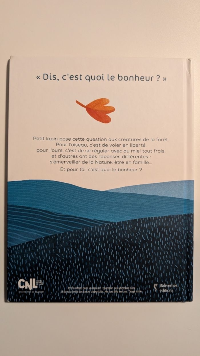 TBE, livre Mc Donald's "Dis, c'est quoi le bonheur ?" - photo numéro 2