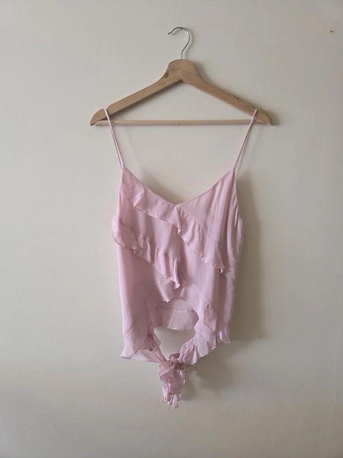 Top Mango rose taille M - photo numéro 2