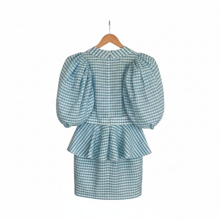 Robe bouffante robe bleu vichy taille 36 - photo numéro 6