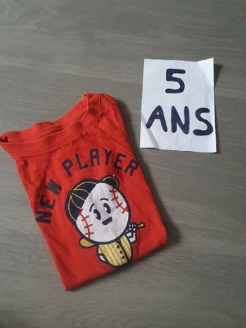 Maillot t-shirt 5ans garçon
