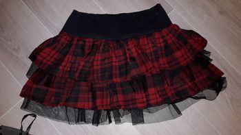 jupe écossaise dentelle