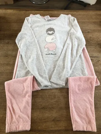 Pyjama velours fille