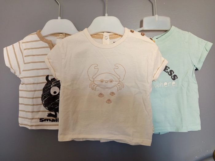 Lot t-shirt 6 mois