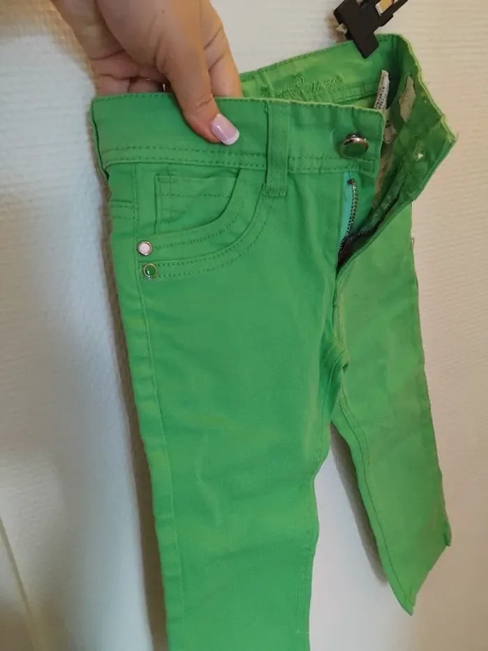 Pantalon neuf fille 3ans 98% coton - photo numéro 6