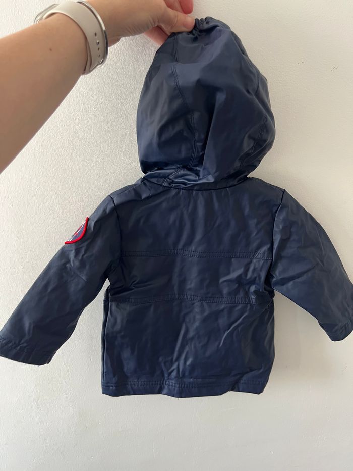 Imperméable bleu marine