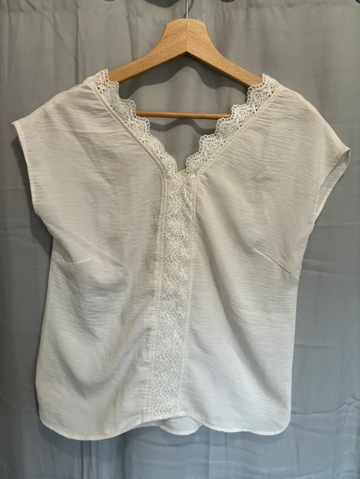 Blouse détails dentelle