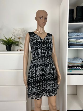 Robe été fluide noir et blanche Jennyfer - Taille 36 S