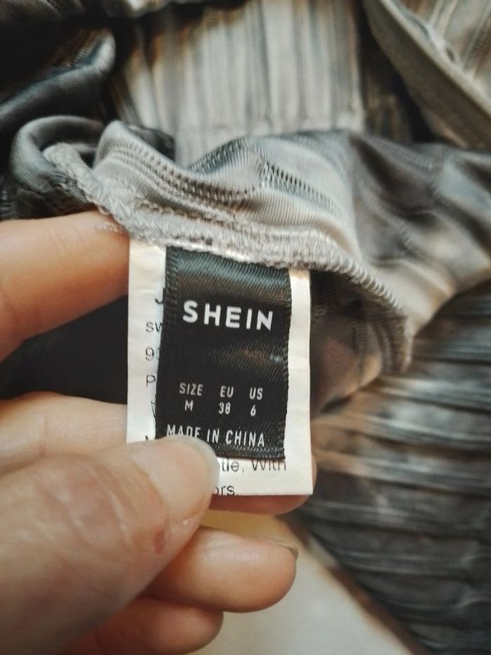 Pull col montant femme Shein gris - photo numéro 12