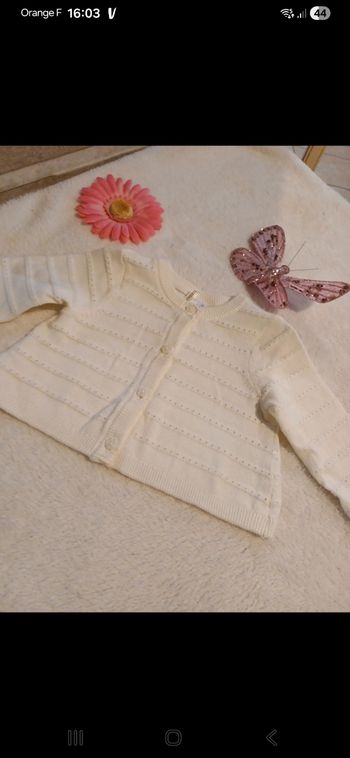 Gilet bébé taille 1 mois