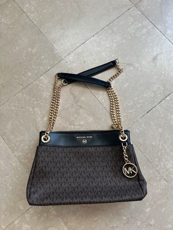 Michael Kors  - Petit sac convertible Susan porté épaule à imprimé logo