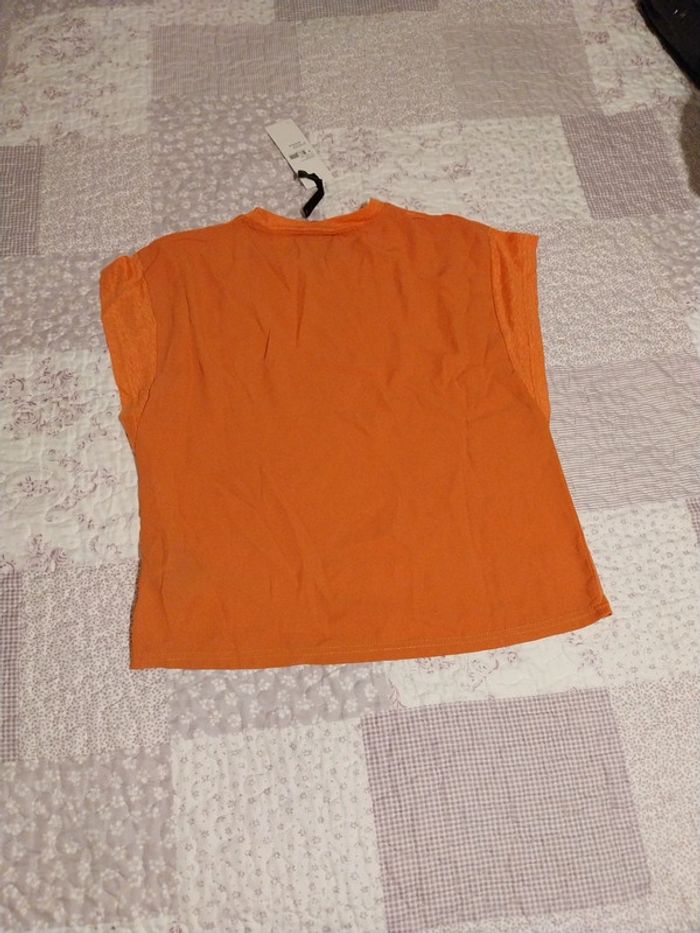 Tee shirt le temps des cerises taille M corail - photo numéro 6