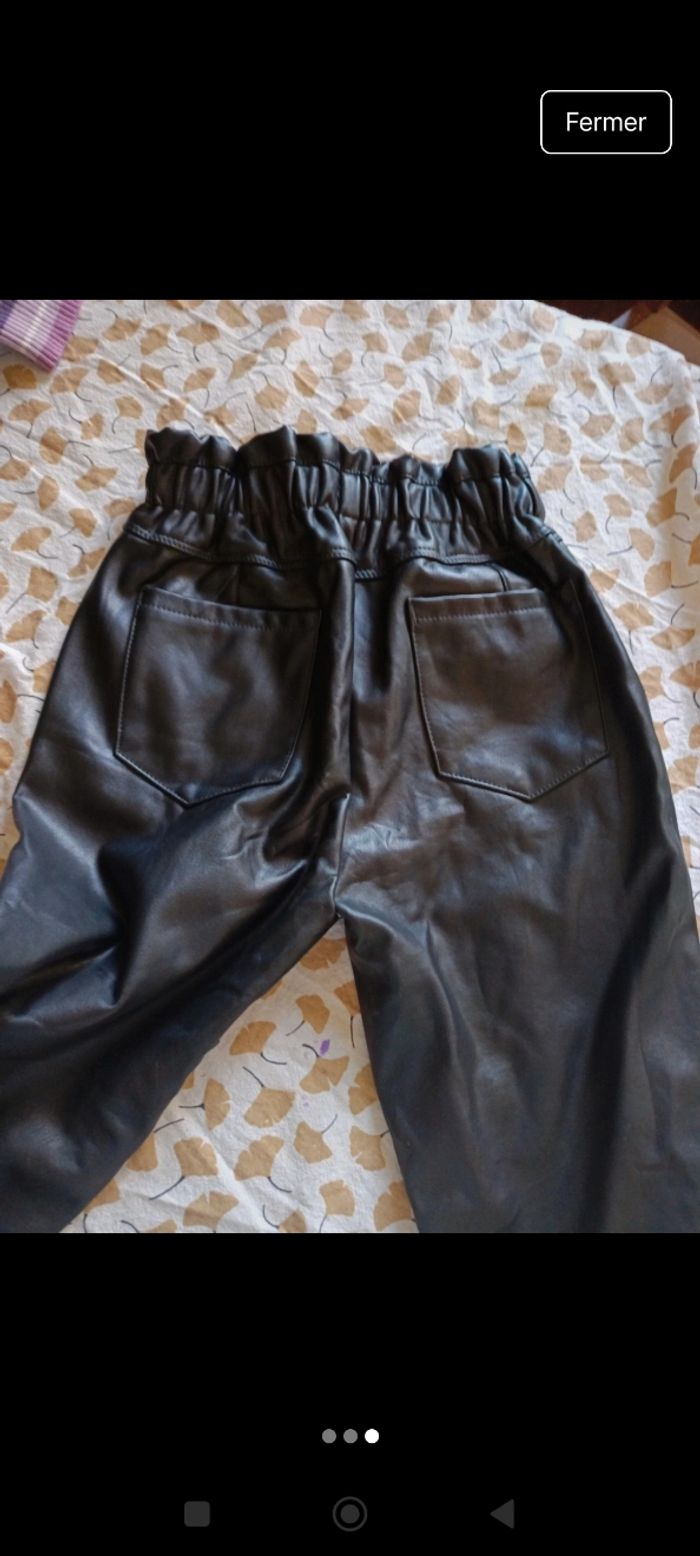 Pantalon simili cuir 7 ans Kiabi - photo numéro 3