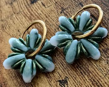 Boucles d'oreilles faites mains