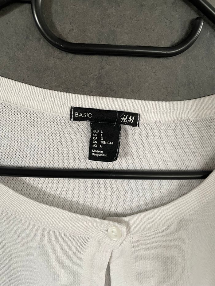 Gilet blanc coton - photo numéro 2