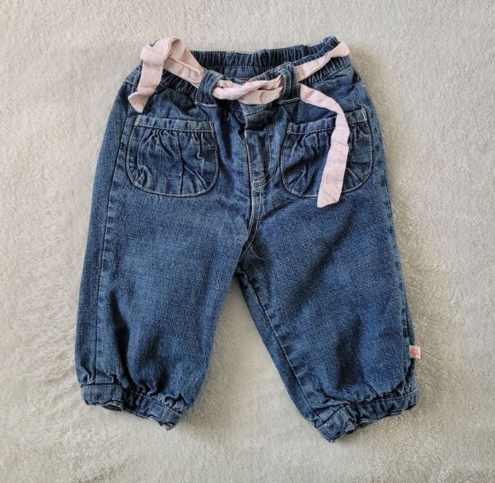Ensemble bébé fille 3 pièces - Gilet fausse fourrure, Top & Jean - 6 mois - photo numéro 10