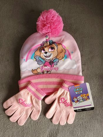 Ensemble bonnet et gants stella paw patrol nickelodeon