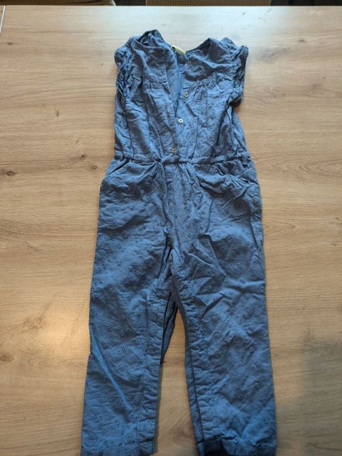 Combi pantalon bleu
