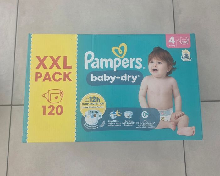 Pack couches pampers baby dry plusieurs tailles dispo destockage
