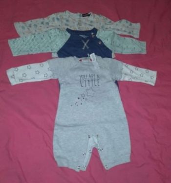 Lot de 3 combinaisons