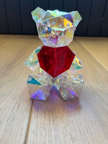 Décoration lumineuse ours cœur