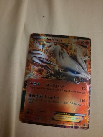 Carte pokémon  ex reshiram 2013