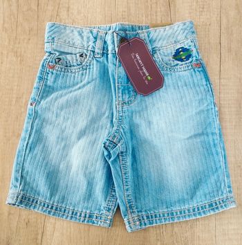 Bermuda short garçon jean bleu clair taille 3 ans Sergent Major