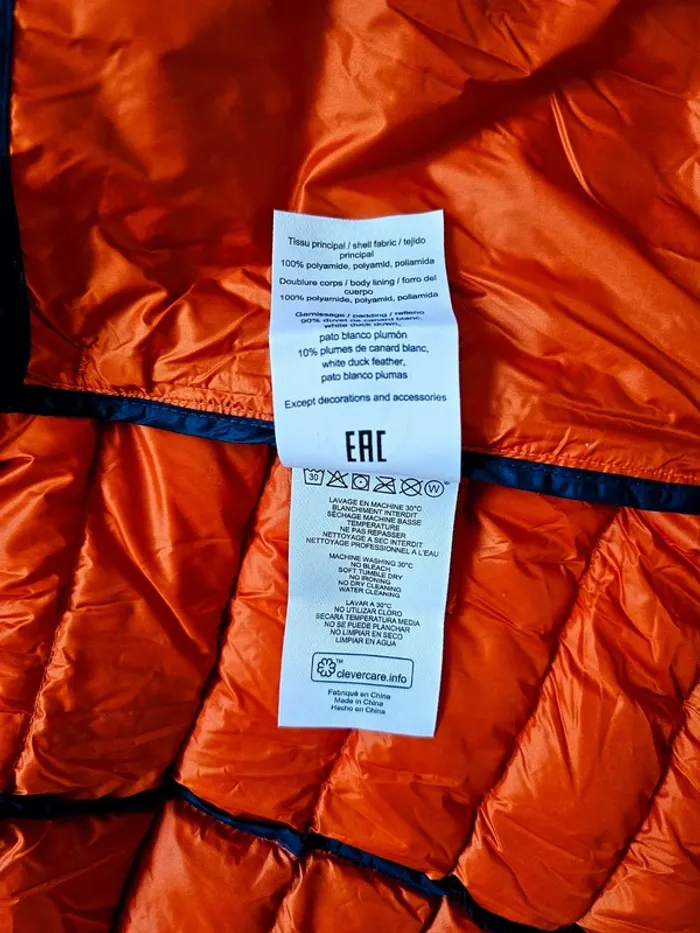 Doudoune Jott Nico rouge feu S homme avec capuche neuve - photo numéro 10