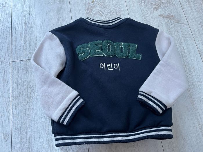 Veste marine crème à boutons  Kiabi  taille 3 ans - photo numéro 7